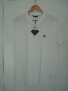 新品・未使用 Brooks Brothers ブルックスブラザーズ 半袖 ロゴ入りTシャツ カットソー ホワイト 白 サイズ S 直営店購入