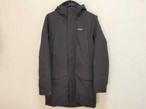 レア 美品 patagonia CITY STORM PARKA パタゴニア ダウン ジャケット シティ ストーム パーカ S ブラック M ロング コート 黒 アウトドア