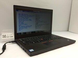 ジャンク/ LENOVO 20HMA1G5JP ThinkPad X270 Intel Core i3-7100U メモリ4.1GB NVME256.06GB 【G21386】