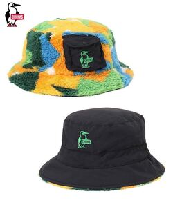 CHUMS Elmo Fleece Reversible Hat Geometry チャムス エルモ フリース リバーシブル ハット ジオメトリー／ブラック CH05-1395／Free Size