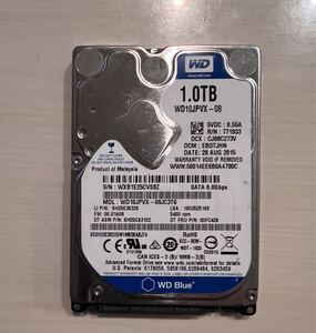 内蔵2.5インチHDD 1TB