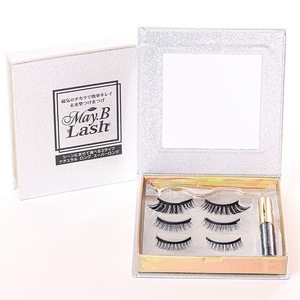 ZB286　May.B Lash　マグネットつけまつげ3セット（ナチュラル/ロング・スーパーロング）専用アイライナー5ml ピンセット　4389円