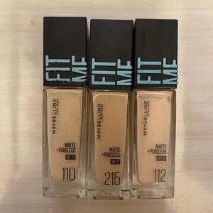 MAYBELLINE FIT ME リキッドファンデーション 3本セット フィットミー リキッドファンデーション