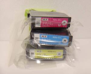 未開封未使用 3色セット EPSON 純正 インクカートリッジ クマノミ KUI-M-L KUI-C-L KUI-Y-L 増量 M C Y KUI L （KUI-6CL-L用インクの3色）