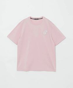 2024SS新作 新品 ブラックレーベル クレストブリッジ【店舗限定】エンブレムワッペン Tシャツ 半袖 ピンク【LL】BLACKLABEL CRESTBRIDGE