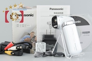 【中古】Panasonic パナソニック HX-DC3 ホワイト デジタルムービーカメラ 元箱付き