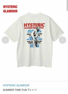 【人気】HYSTERIC GLAMOUR　ヒステリックグラマーSUMMER TIME FUN Tシャツ　ヒスガール　ユニセックス　両面デザイン　個性的　02232CT01