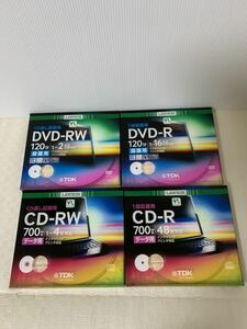 LAWSON TDK ローソン 記録用ディスクセット/CD-R/CD-RW/DVD-R/DVD-RW/１回用/繰り返し用/状態動作未確認/梱包材削れ汚れ等/ジャンク扱