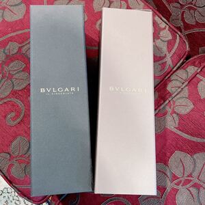 ブルガリ空箱二つ　BVLGARI バレンタイン限定シャンパンとチョコレートの箱