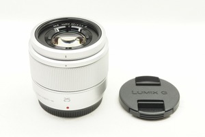 【適格請求書発行】Panasonic パナソニック LUMIX G 25mm F1.7 ASPH. H-H025 シルバーマイクロフォーサーズ【アルプスカメラ】240504f