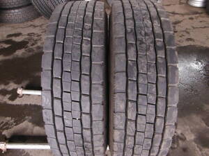 T2032　超バリ溝 2本SET価格! 295/80R22.5 153/150J 2023年製 ダンロップ ミックス MIX SP680 295/80-22.5 295/80/22.5