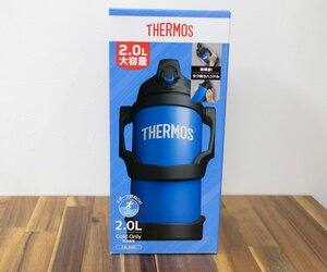 【THERMOS】サーモス「真空断熱スポーツジャグ」FJQ-2000 2.0L ブルー(BL) 保冷専用 水筒【未使用】