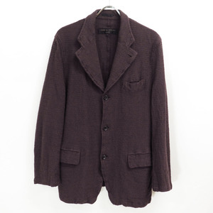 2002 COMME des GARCONS HOMME WOOL WAVE GARMENT MILLED JACKET コムデギャルソン オム ウェーブ ウール 縮絨 ジャケット 田中オム 02AW