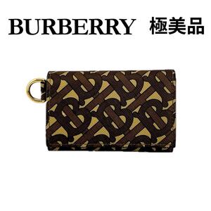 ★バーバリー★ burberry 三つ折り財布 コンパクト TB柄 モノグラム