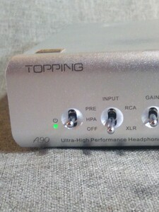 TOPPING A90 Ultra-High Performance Headphone Amplifier Silver 通電確認　現状品　比較的きれい