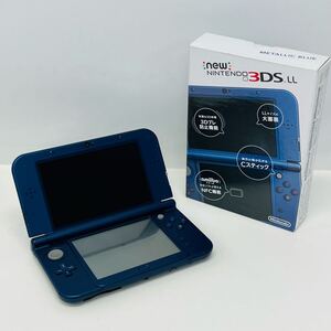 ☆美品・1円〜☆ Nintendo Newニンテンドー3DS LL 本体 メタリックブルー 箱付き セット ニンテンドー 任天堂 New3DSLL 27