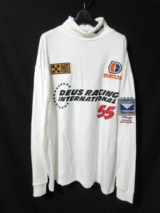 希少 DEUS EX MACHINA デウス エクス マキナ International Racing 長袖Tシャツ ロンT 白 M