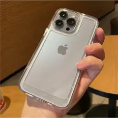 【匿名配送】iPhone13ProMaxケース クリア スケルトン 耐衝撃