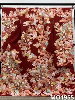 振袖 豪華 銀通し ラメ刺繍 金彩 紋意匠 身丈169cm