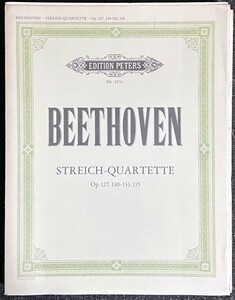 ベートーヴェン 弦楽四重奏曲 (2ヴァイオリン,ヴィオラ,チェロ)輸入楽譜 Beethoven Streich-Quartette Op.127,130-133,135 洋書