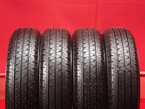 タイヤ4本 《 ヨコハマ 》 ブルーアース VAN RY55 [ 145/80R12 80/78N ]9.5分山★ 商用車6PR エブリィ NV100 クリッパー ミニキャブ n12