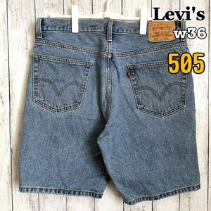 Levi‘s リーバイス デニムパンツ ジーンズ ショートパンツボトムス ジーパン 505 w36 輸入 古着 海外古着