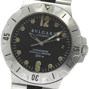 ブルガリ BVLGARI SD38S ディアゴノ スクーバ デイト 自動巻き メンズ _814201