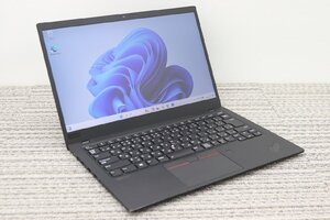 N 1円♪ 3【i7第10世代】LENOVO / ThinkPad X1Carbon 7th / CPU：core i7-10710U@1.10GHz /メモリ：16GB /SSD：256GB / Windows11 Pro