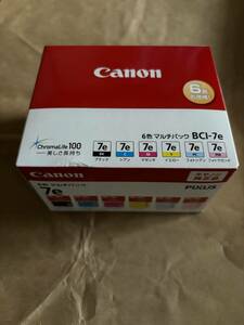 Canon純正インクカートリッジ「BCI-7e/6MP」6色マルチパック未使用新品【外箱無し】※取付期限2025.08