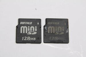 miniSDカード 128MB BUFFALO　●2枚セット●