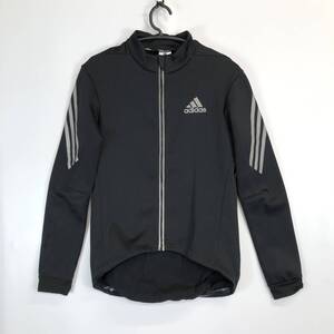 アディダス adidas 裏起毛サイクルジャージ 長袖 ブラック Mサイズ F42670