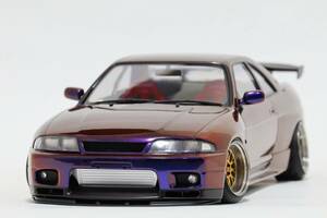 1/24 タミヤ　R33 GT-R　ミッドナイトパープル　BBS LM　完成品