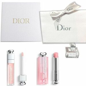 【CU】DIOR　ディオール リップオードトワレ2点セット【リップ】dior-gift-2023-box　ギフトBOX付口紅コスメコフレ化粧ビューティ