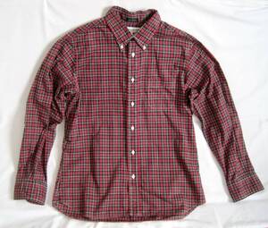 INDIVIDUALIZED SHIRTSインディビジュアライズドシャツ×ビューティ＆ユース ボタンダウンチェックシャツ EXCLUSIVE FIT 16/33　アメリカ製