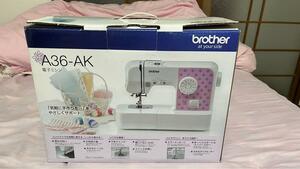 未使用出品の為の動作チェックのみ　brother　ブラザー　電子ミシン ELU5701 A36-AK　＋　足踏み付き