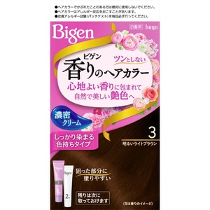 ビゲン 香りのヘアカラー クリーム 3 明るいライトブラウン × 27点