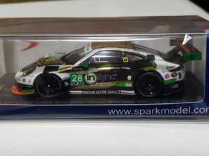 新品 1/43 スパーク SPARK Porsche 911 GT3 R No.28 Winner GTD 24 Daytona 2017 Alegra Motorsports C.Quesada Lazare Morad M.Quesada