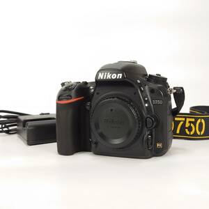 シャッターユニット交換 OH済 Nikon D750 ボディ デジタル一眼レフカメラ フルサイズ ニコン 擬革・外観ゴム新品