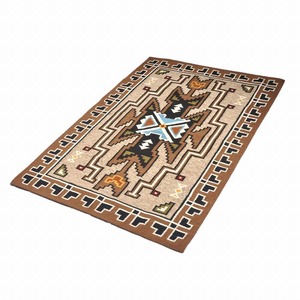 ラグフォレスト(Rug Forest)BOHOスタイルラグ6x4FT ナバホ サウスウェスタン Navajo Native Wool Rug[約183×122cm]6406/BEIGE