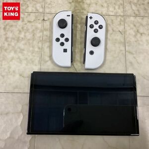 1円〜 動作確認/初期化済 箱無 Nintendo Switch 有機ELモデル HEG-001 本体 Joy-Con ホワイト