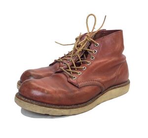 RED WING レッドウィング アイリッシュセッター 羽タグ プレーントゥ ワークブーツ ブラウン 9D 27cm