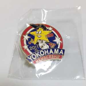 2011年 ピンバッジ ファンクラブ 友の会 横浜ベイスターズ 横浜DeNAベイスターズ★検)非売品 当時物 ピンズ ピンバッチ NPB ホッシー君