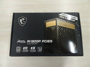 【未使用品】MSI MEG Ai1300P PCIE5 1300W ATX3.0/PCIe 5.0ネイティブ対応 静音80PLUS PLATINUM PC電源ユニット PS1231