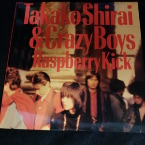 C10 中古LP 中古レコード 白井貴子&クレイジーボーイズ ラズベリーキック Takako Shirai and Crazy Boys raspberry kick 国内盤 28AH 2022