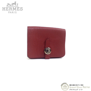 エルメス （HERMES） ドゴン カードケース 名刺入れ トゴ ブラウン □D刻 SV金具（中古）