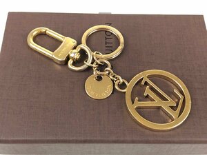 ルイ・ヴィトン　Louis Vuitton　サークルLV　キーリング/バッグチャーム　M68000　DC0240　ゴールドカラー　YAS-5587