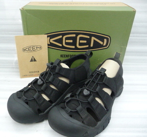 ☆展示品 KEEN/キーン NEWPORT H2 ニューポート エイチツー メンズ サンダル US9/27cm トリプルブラック 1022258(A172)