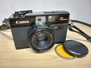 Canon キャノン A35 Datelux フィルムカメラ レンズ 40㎜ 1:2.8 レンズフィルター セット昭和 レトロ 通電確認済　X21*