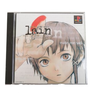 プレイステーション ソフト『serial experiments lain シリアルエクスペリメンツ レイン』PSソフト 帯・ハガキ・説明書・ケース 0102-031