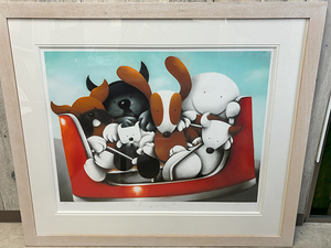 真作 ダグハイド Doug Hyde サインあり イギリス人気作家 85×99.5cm